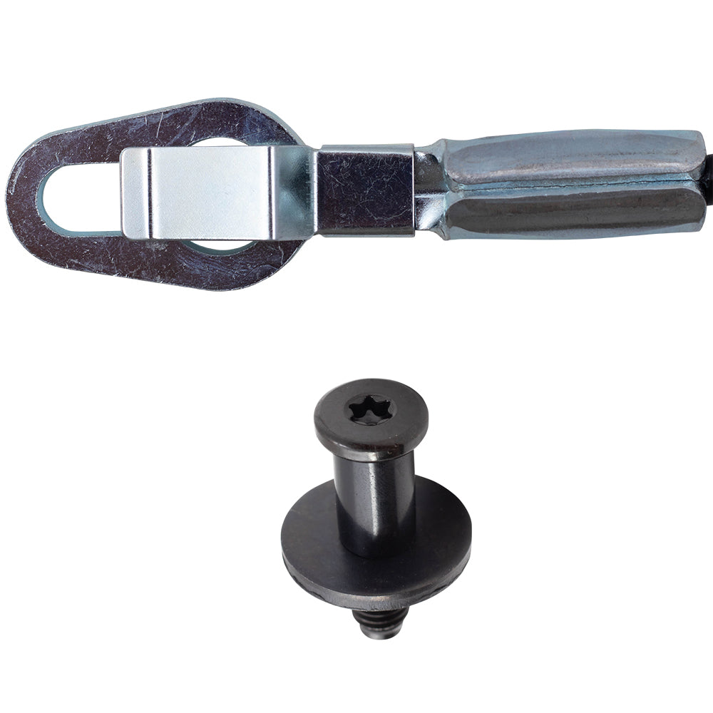 Brock Replacement Tailgate Cables with Striker Bolts Kit Compatible with 99-06 Silverado Sierra