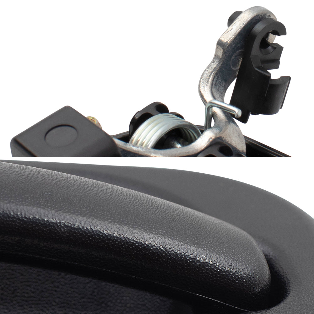Front Outside Door Handles Set, Driver Side with Keyhole and Passenger Side Without Keyhole Compatible with 1999-2007 Various Model Trucks & SUVs
