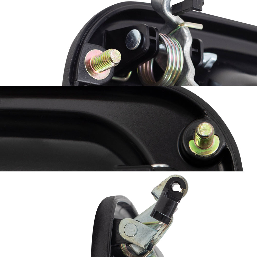 Brock Replacement Front and Rear Outside Door Handles 4 Piece Set Compatible with 2000-2007 Various Model Trucks & SUVs