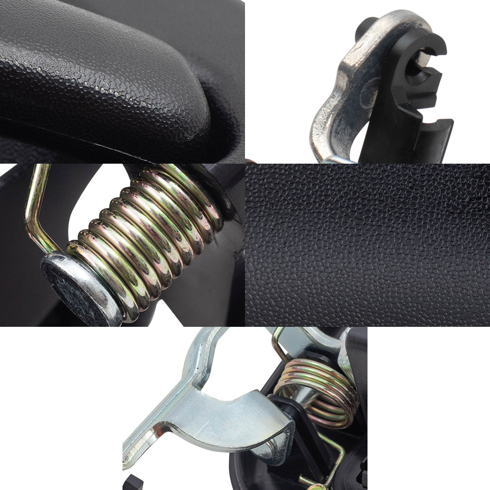 Brock Replacement Front and Rear Outside Door Handles, Tailgate Handle and Tailgate Handle Bezel 6 Piece Set Compatible with 2001-2007 Silverado & 2001-2007 Sierra Crew Cab ONLY