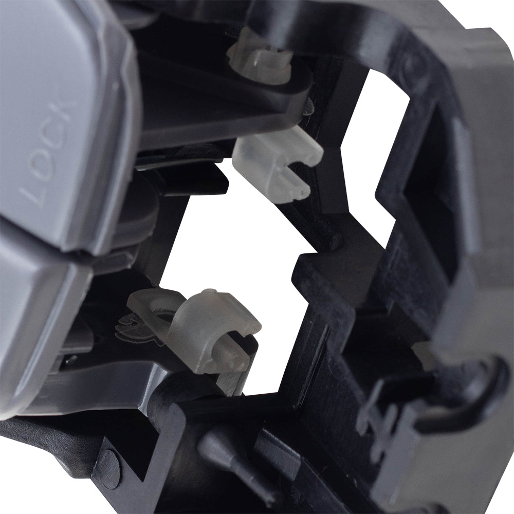 Brock Replacement Passengers Inside Interior Front Rear Gray Door Handle Compatible with 01-06 Elantra 82620-2D000AX