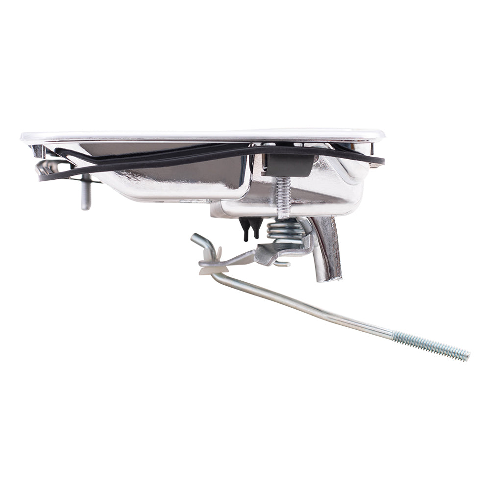 Brock Replacement Passengers Front Outside Outer Door Handle Chrome Compatible with Excursion Super Duty Pickup Truck
