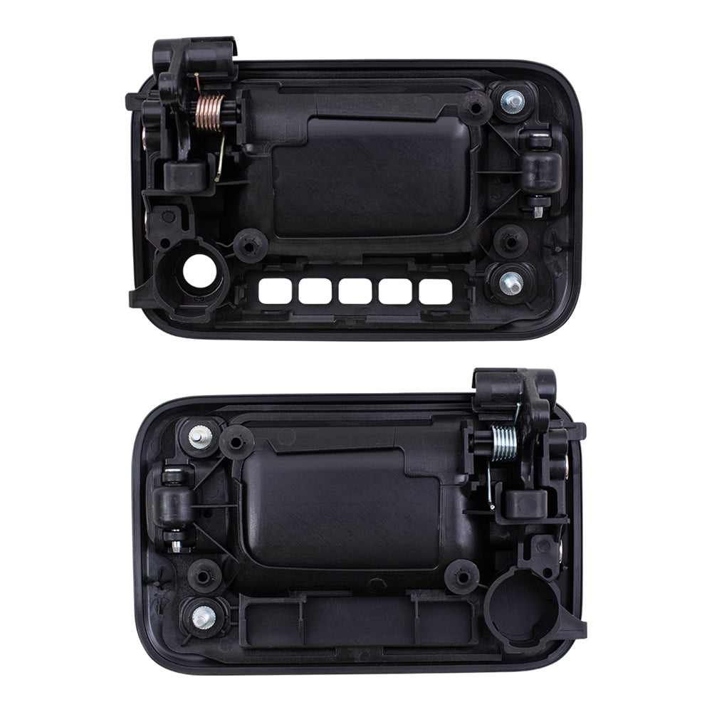 Brock Replacement Driver and Passenger Outside Outer Door Handles Compatible with Pickup Truck 8L3Z1522405AA 9L3Z1522404AB