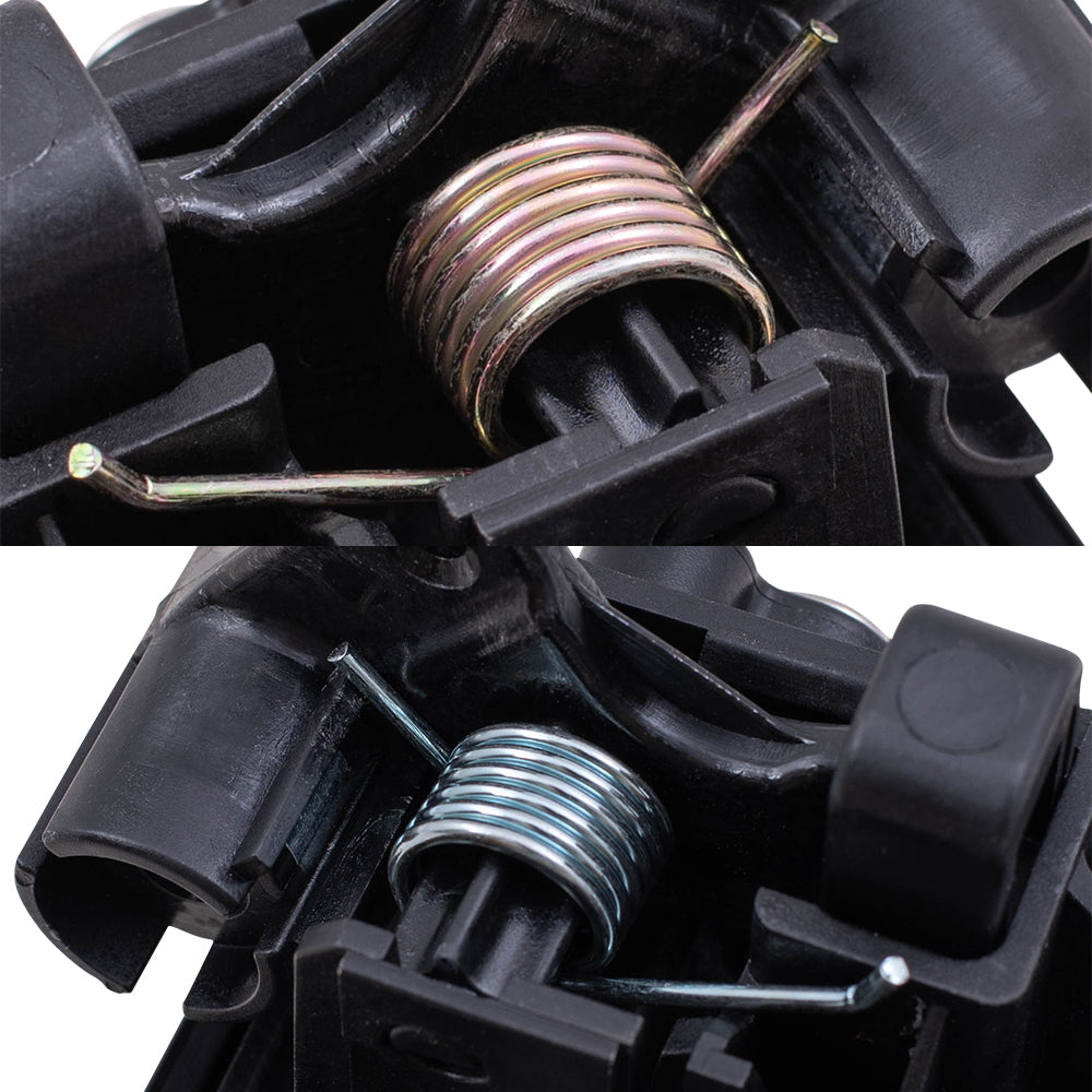 Brock Replacement Driver and Passenger Outside Outer Door Handles Compatible with Pickup Truck 8L3Z1522405AA 9L3Z1522404AB