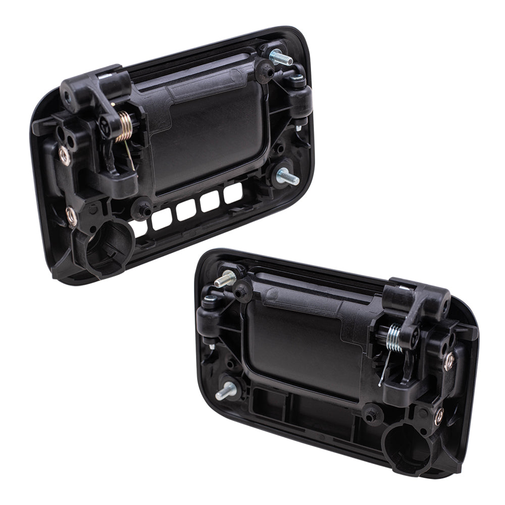 Brock Replacement Driver and Passenger Outside Outer Door Handles Compatible with Pickup Truck 8L3Z1522405AA 9L3Z1522404AB