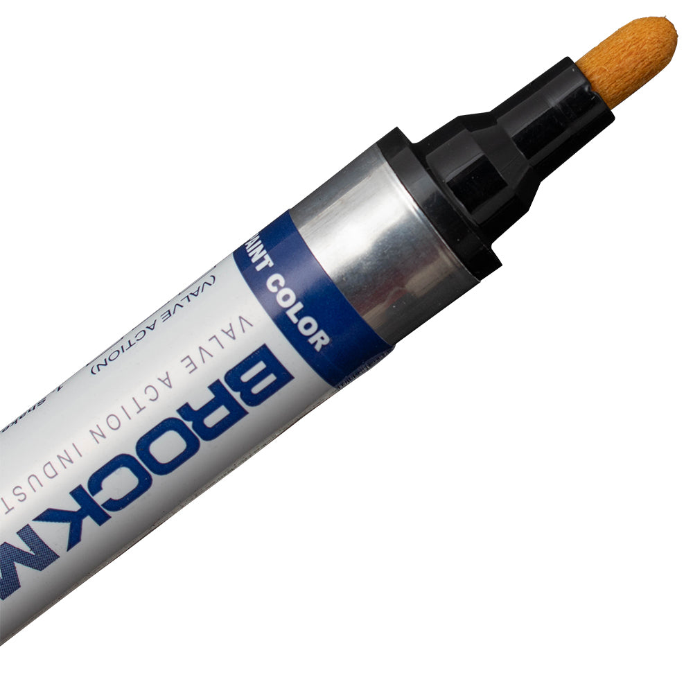 12 Pc Set White Brockmark Classic Industrial Paint Markers Permanent Pen Metal Glass Rubber Wood for Auto Construction Arts