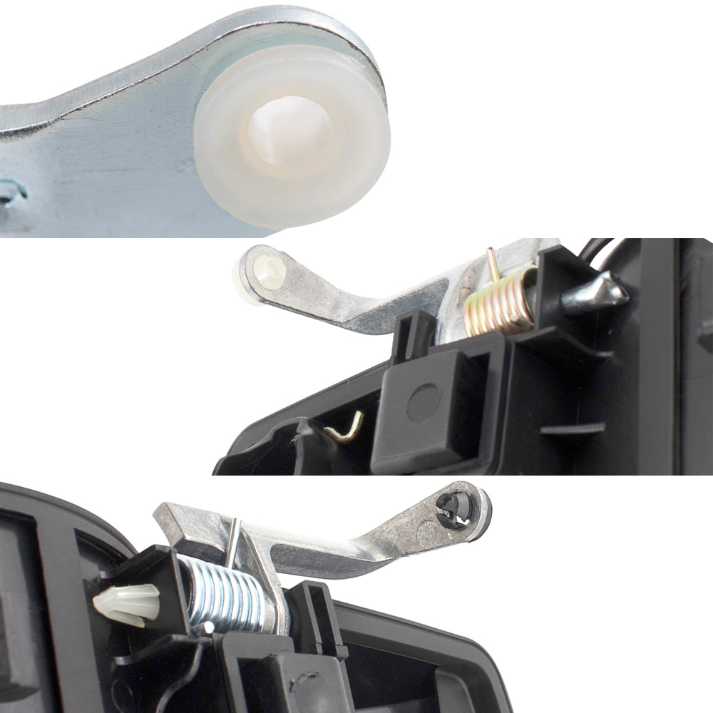 Brock Replacement Front & Rear Outside Door Handles 4 Piece Set Compatible with 2007-2013 Avalanche/Sierra Denali/Escalade EXT & 2007-2014 Silverado/Sierra/Escalade/Escalade ESV/Suburban/Tahoe/Yukon