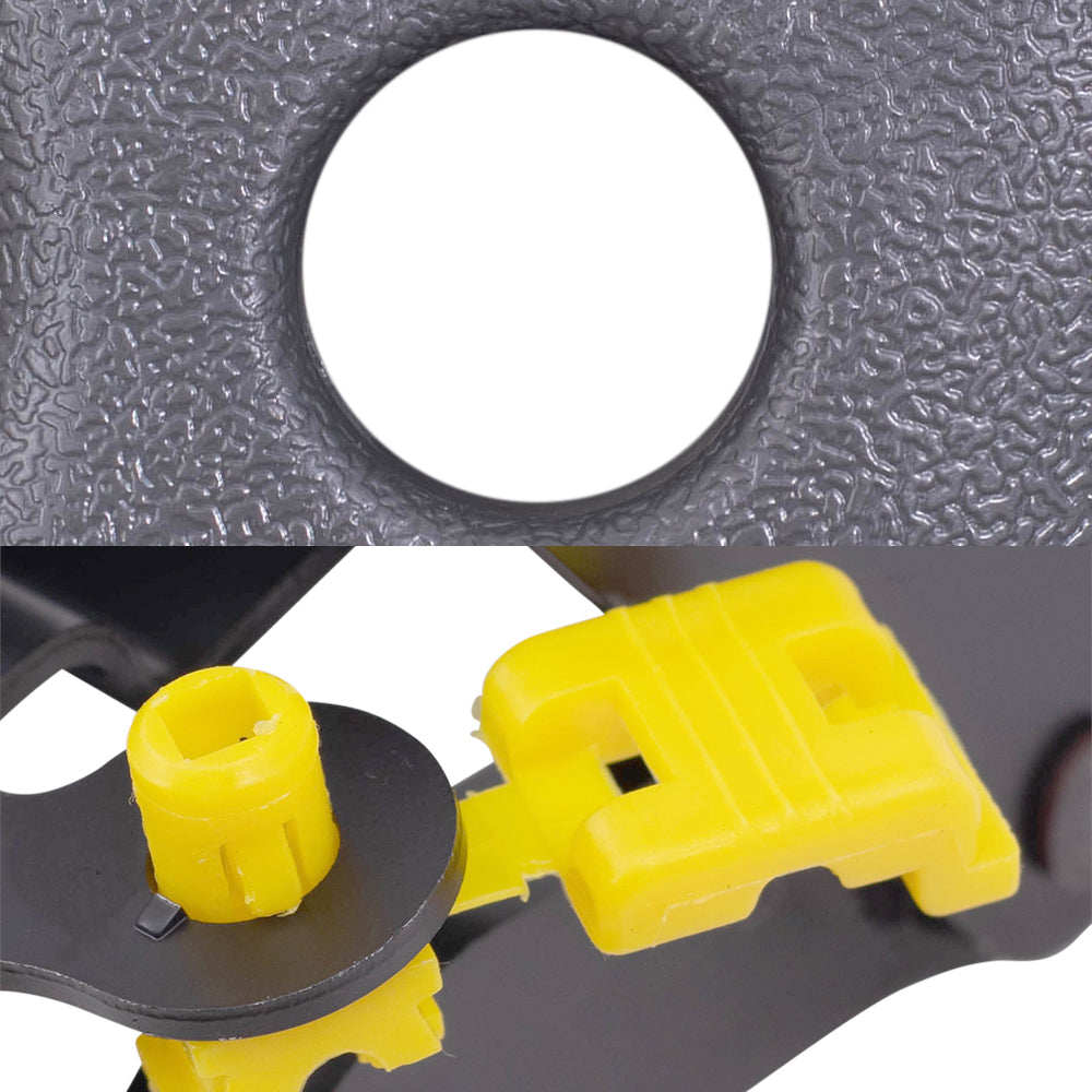 Brock Replacement Textured Black Tailgate Handle and Textured Gray Bezel Set Compatible with 2002-2006 Avalanche