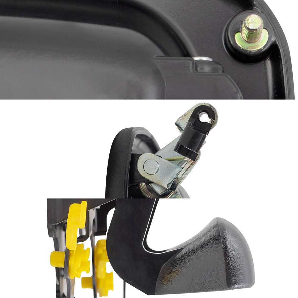 Brock Replacement Front and Rear Outside Door Handles, and Tailgate Handle 5 Piece Set Compatible with 2002-2006 Avalanche