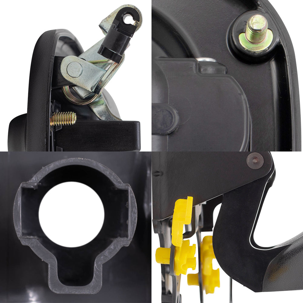 Brock Replacement Front and Rear Outside Door Handles, Tailgate Handle and Tailgate Handle Bezel 6 Piece Set Compatible with 2002-2006 Avalanche