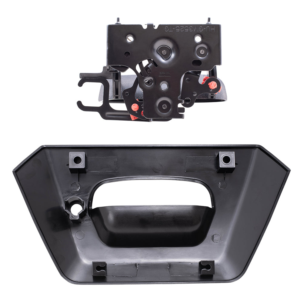 Brock Replacement Tailgate Handle and Tailgate Handle Bezel Set Compatible with 2002-2006 Avalanche