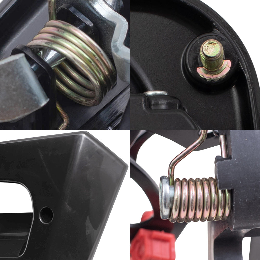 Brock Replacement Front and Rear Outside Door Handles, Tailgate Handle and Tailgate Handle Bezel 6 Piece Set Compatible with 2002-2006 Avalanche