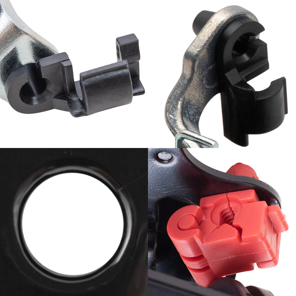 Brock Replacement Front and Rear Outside Door Handles, Tailgate Handle and Tailgate Handle Bezel 6 Piece Set Compatible with 2002-2006 Avalanche