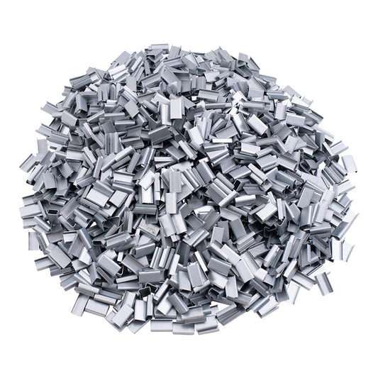 Brock Metal Poly Strapping Seal - 1/2 Inch Opening - 2000 PC