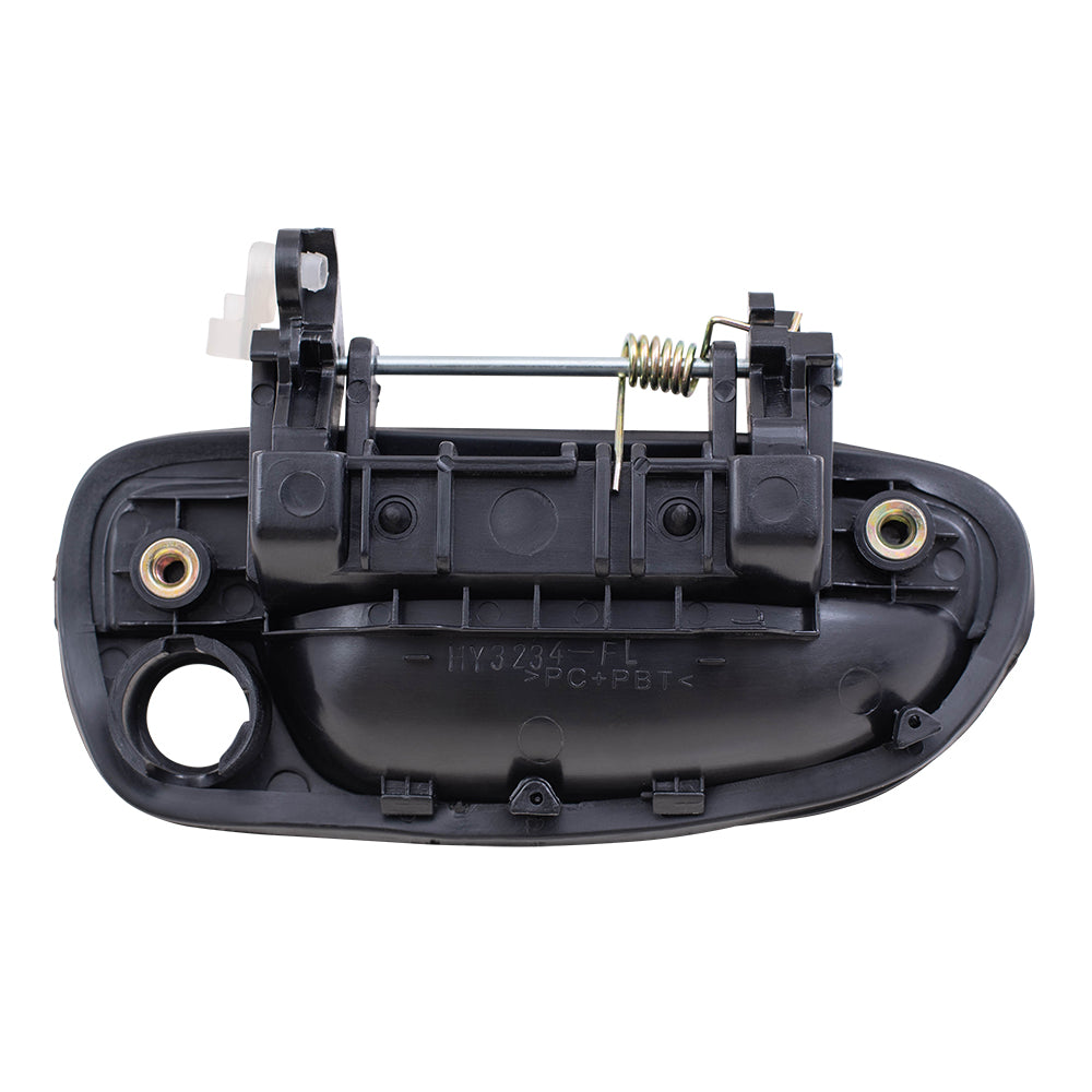 Brock Replacement Driver and Passenger Front Outside Outer Ready to Paint Door Handles with Keyholes Compatible with 8265025000CA 8266025000CA