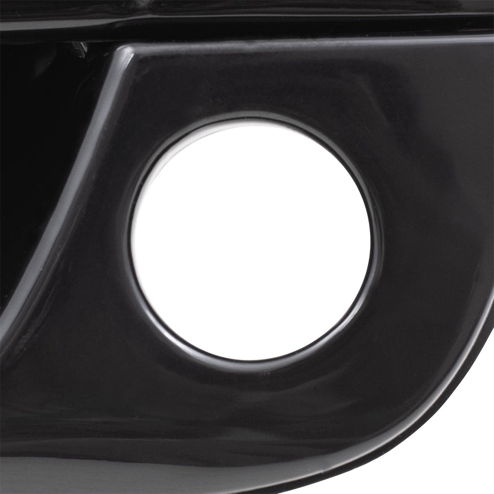 Brock Replacement Driver and Passenger Front Outside Outer Ready to Paint Door Handles with Keyholes Compatible with 8265025000CA 8266025000CA