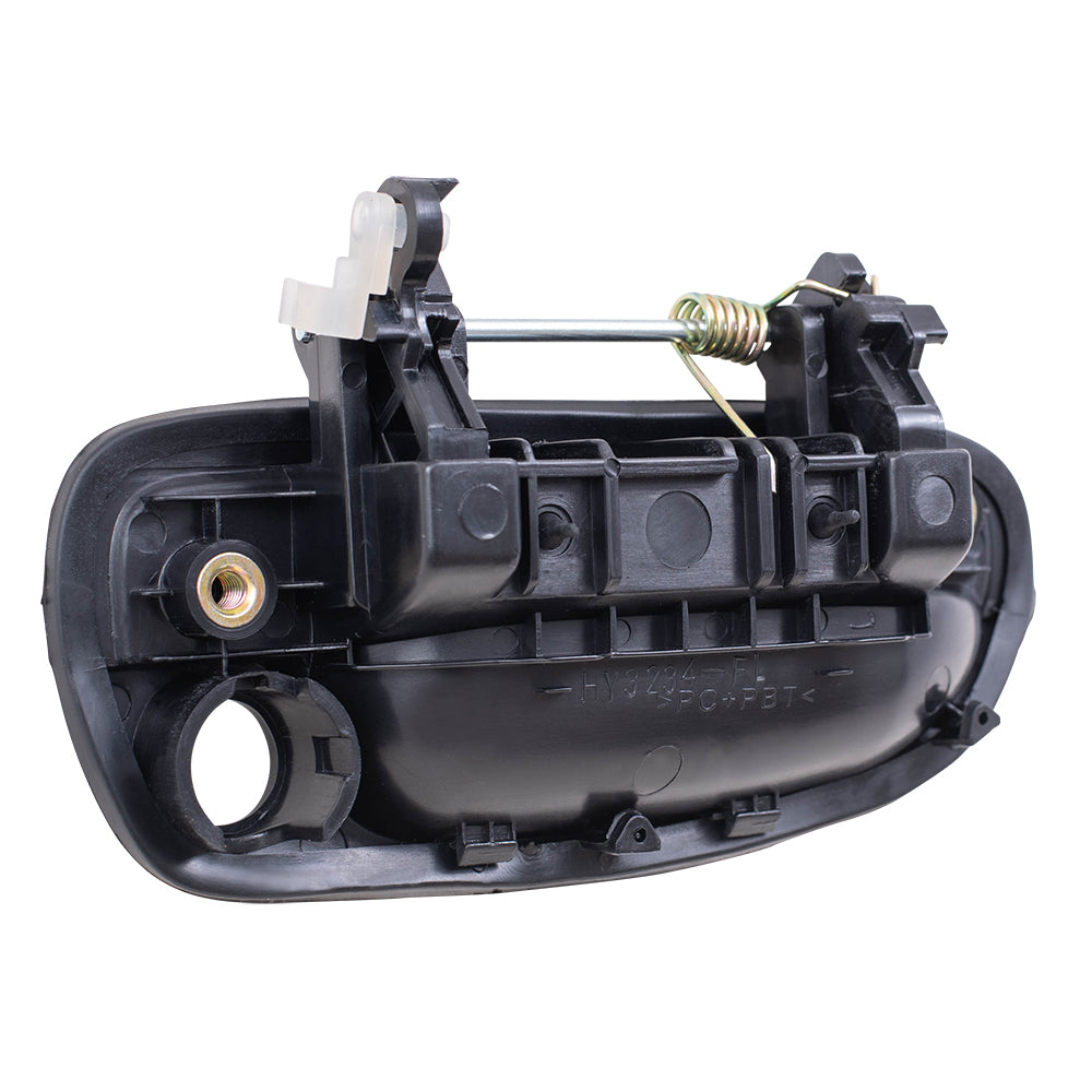 Brock Replacement Driver and Passenger Front Outside Outer Ready to Paint Door Handles with Keyholes Compatible with 8265025000CA 8266025000CA