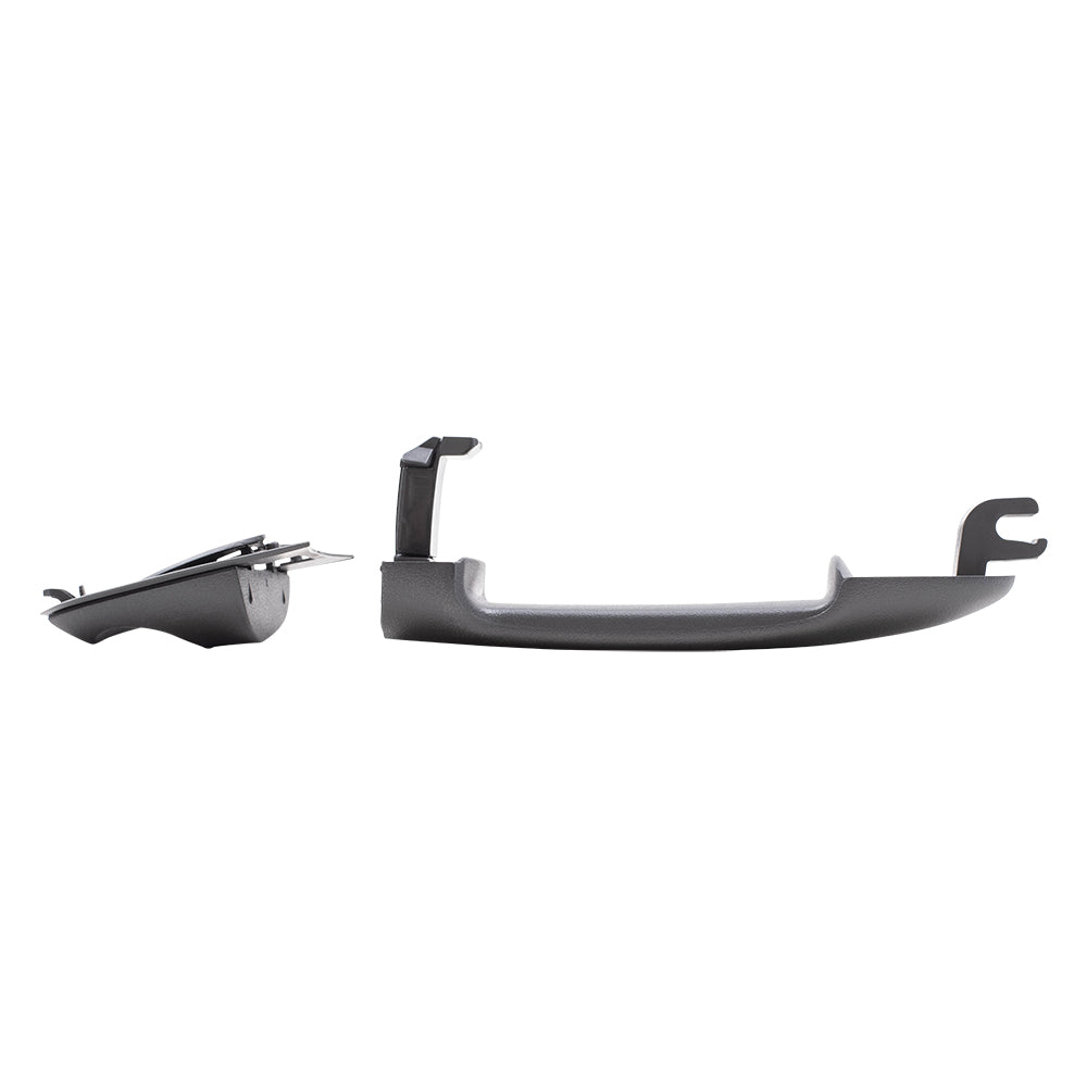 Brock Replacement Front Outside Outer Door Handle with Keyhole Compatible with SUV EC02-58-415E-AA