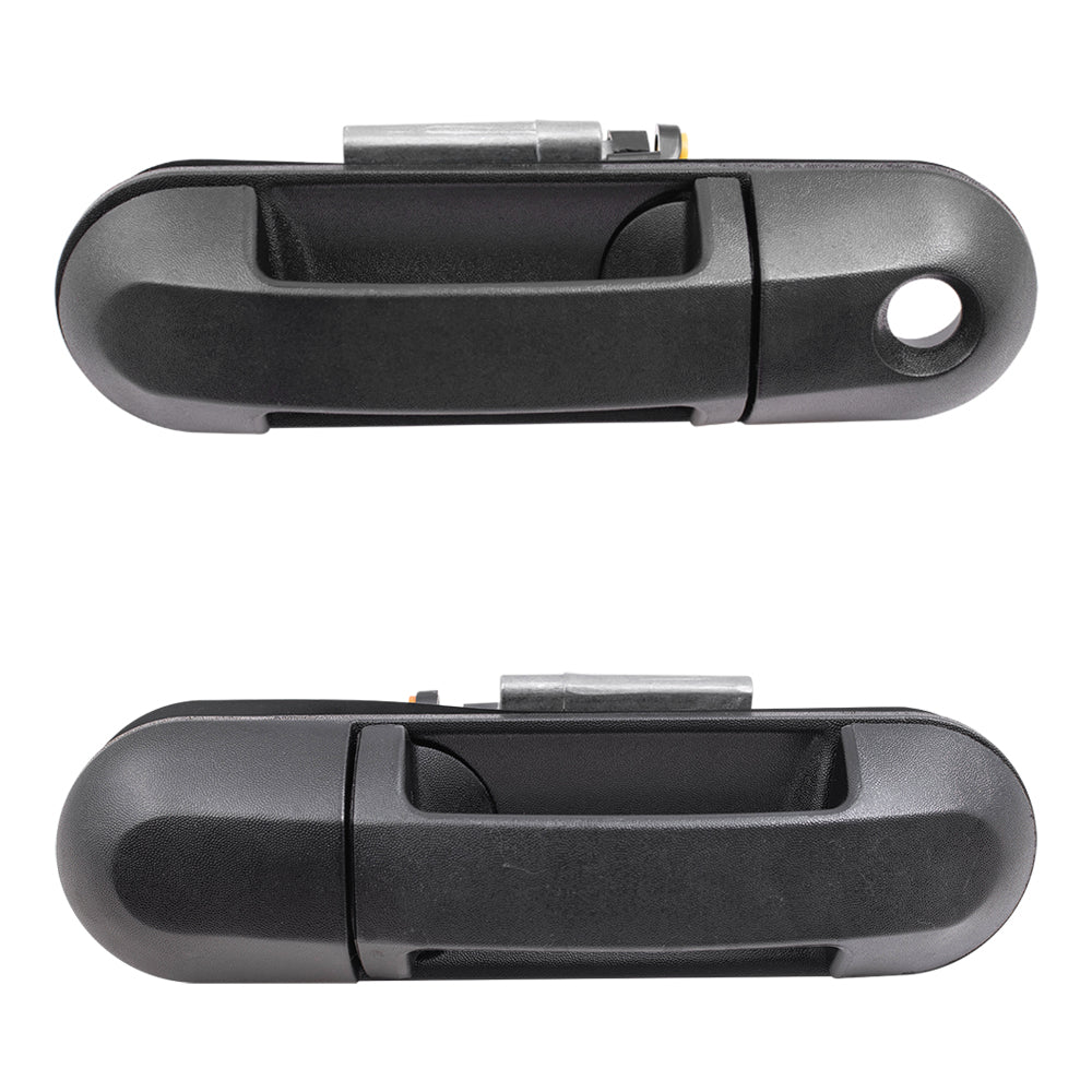 Brock Replacement Driver and Passenger Front Outside Outer Door Handles Compatible with SUV Pickup Truck 6L2Z7822405AA 6L2Z7822404AA
