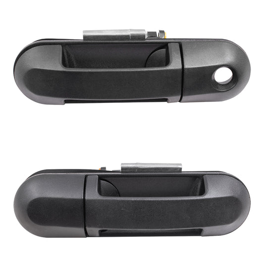 Brock Replacement Driver and Passenger Front Outside Outer Door Handles Compatible with SUV Pickup Truck 6L2Z7822405AA 6L2Z7822404AA