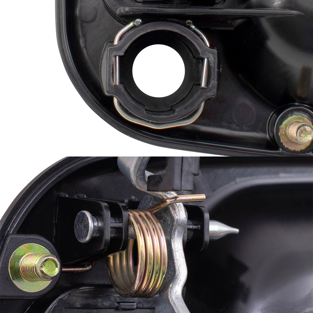 Brock Replacement Front Driver and Passenger Side Outside Door Handles Set Compatible with 1999-2007 Various Truck & SUV Models