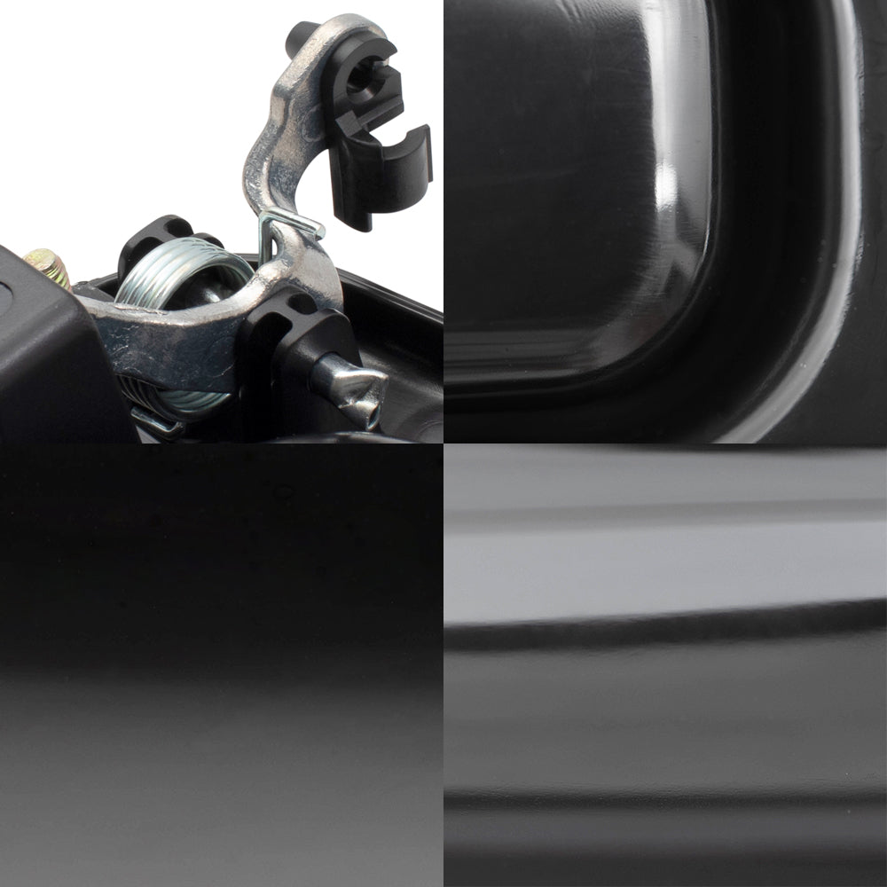 Brock Replacement Front Driver and Passenger Side Outside Door Handles, Tailgate Handle and Tailgate Handle Bezel 4 Piece Set Compatible with 1999-2007 Silverado & 1999-2007 Sierra
