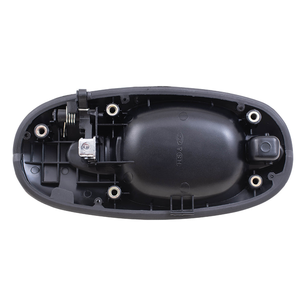 Brock Replacement Driver and Passenger Outside Outer Sliding Door Handle Black with Chrome Compatible with Van 0K53B73410BXX 0K53B72410BXX