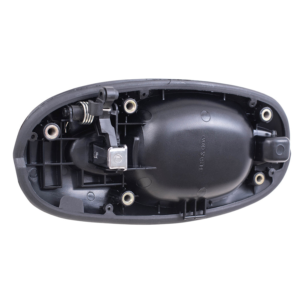 Brock Replacement Driver and Passenger Outside Outer Sliding Door Handle Black with Chrome Compatible with Van 0K53B73410BXX 0K53B72410BXX