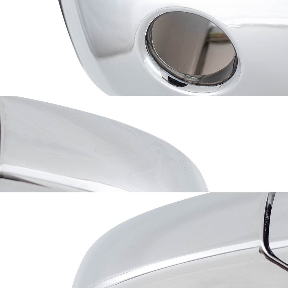 Outside Door Handles 4 Piece Set Compatible with 2007-2013 Avalanche/Sierra Denali/Escalade EXT & 2007-2014 Silverado/Sierra/Escalade & ESV/Suburban/Tahoe/Yukon Front and Rear