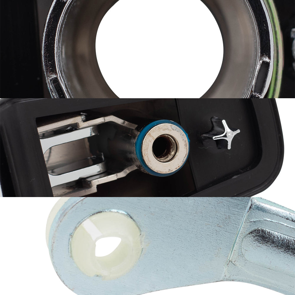 Outside Door Handles 4 Piece Set Compatible with 2007-2013 Avalanche/Sierra Denali/Escalade EXT & 2007-2014 Silverado/Sierra/Escalade & ESV/Suburban/Tahoe/Yukon Front and Rear
