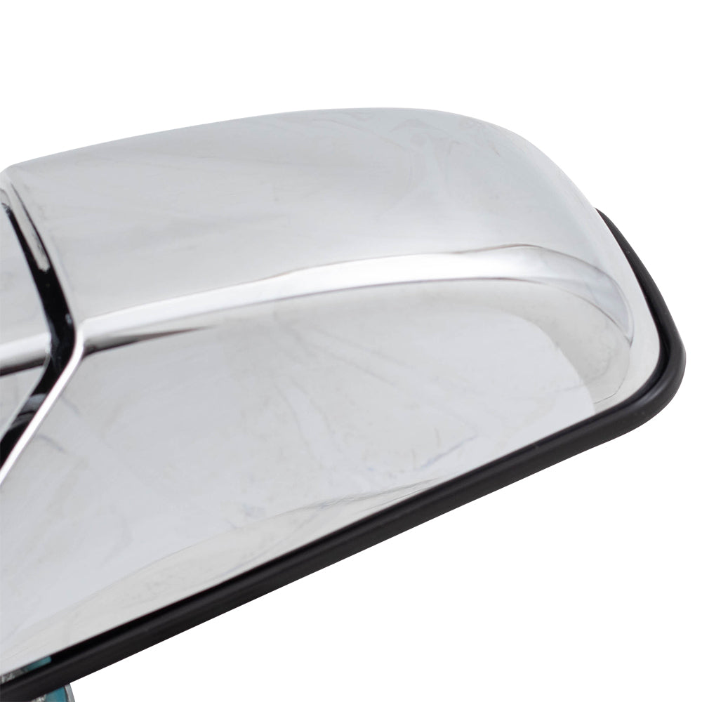 Brock Replacement Pair Set Front Outside Chrome Door Handles Compatible with 07-13 Silverado Sierra Pickup Truck 22738721 22738722