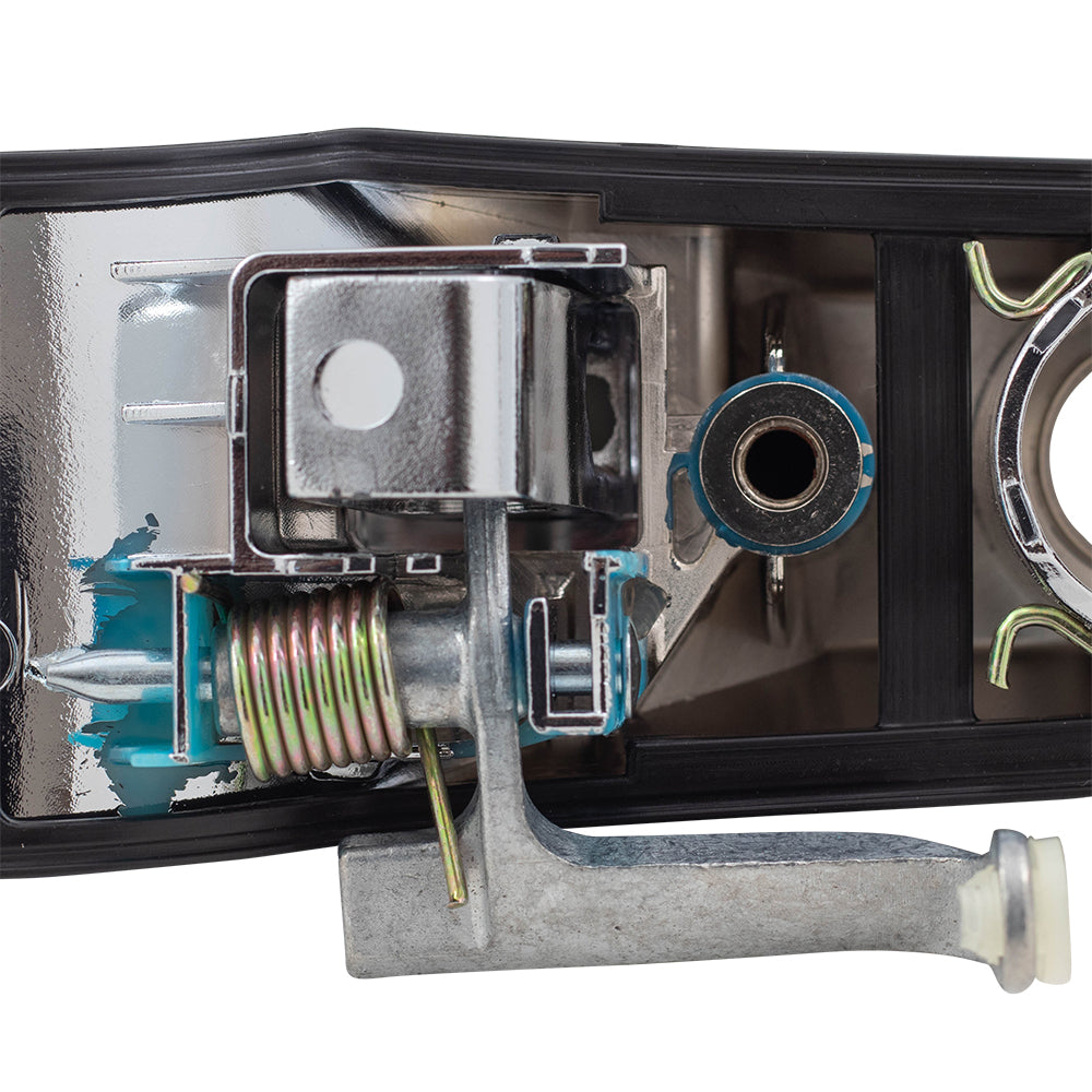 Brock Replacement Drivers Front Outside Outer Chrome Door Handle compatible with 07-13 Silverado Sierra Pickup Truck 22738721