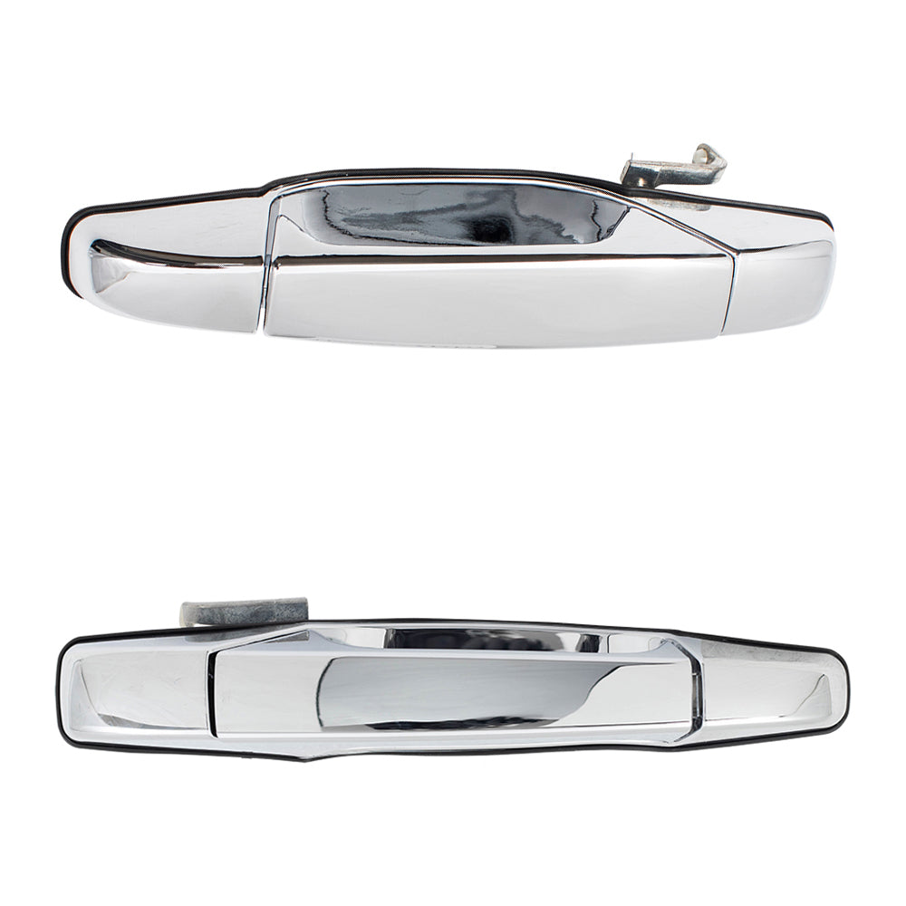 Brock Replacement Front Driver and Passenger Side Outside Door Handles Compatible with 2007-2013 Avalanche/Sierra Denali/Escalade EXT & 2007-2014 Silverado/Sierra/Escalade/Escalade ESV/Tahoe/Yukon
