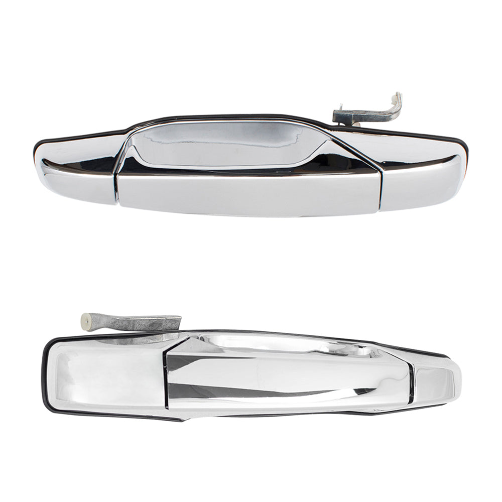 Brock Replacement Front Driver and Passenger Side Outside Door Handles Compatible with 2007-2013 Avalanche/Sierra Denali/Escalade EXT & 2007-2014 Silverado/Sierra/Escalade/Escalade ESV/Tahoe/Yukon