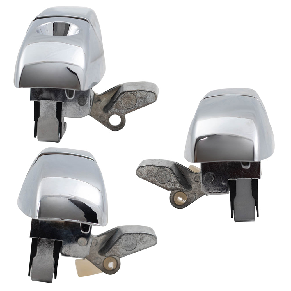 Brock Replacement Set of 4 Outside Chrome Door Handles Compatible with 2005-2010 300