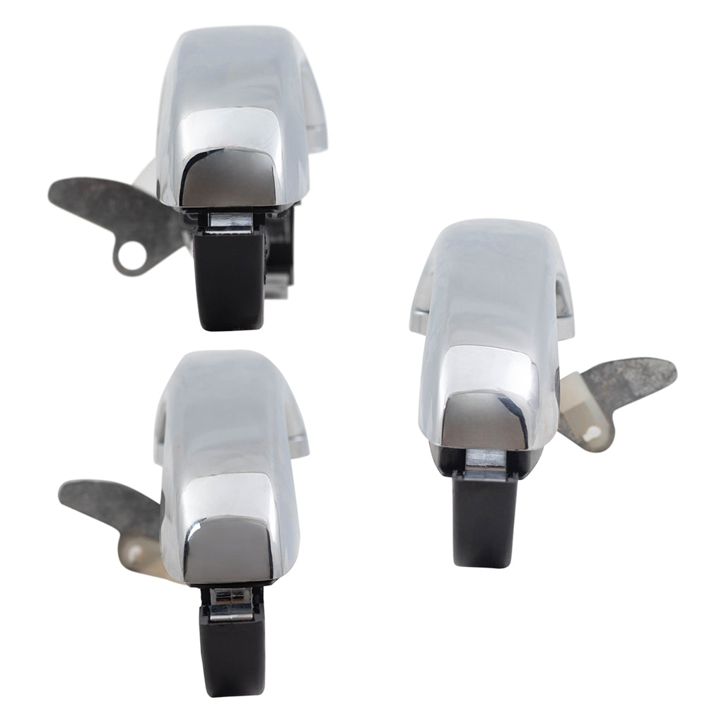 Brock Replacement Set of 4 Outside Chrome Door Handles Compatible with 2005-2010 300