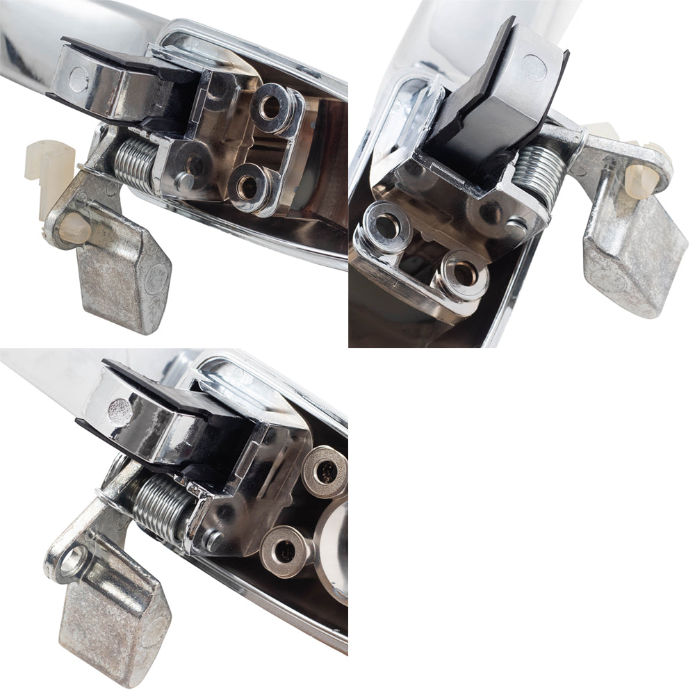 Brock Replacement Set of 4 Outside Chrome Door Handles Compatible with 2005-2010 300