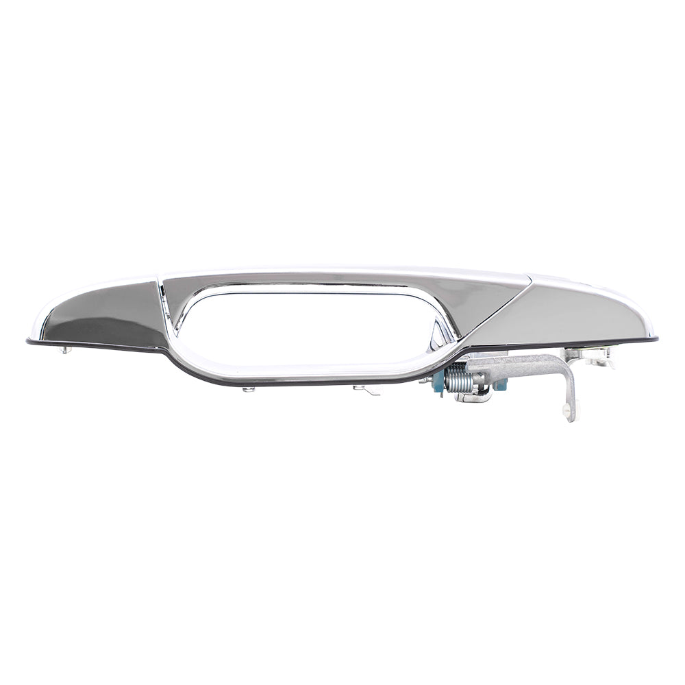 Brock Replacement Passengers Outside Front Chrome Door Handle w/ Keyhole Compatible with SUV Pickup Truck 22738722