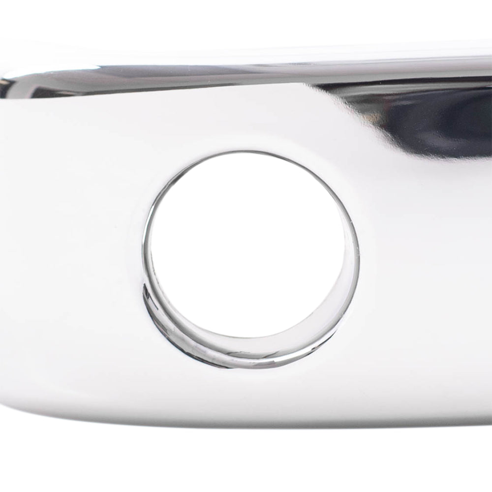 Brock Replacement Passengers Outside Front Chrome Door Handle w/ Keyhole Compatible with SUV Pickup Truck 22738722