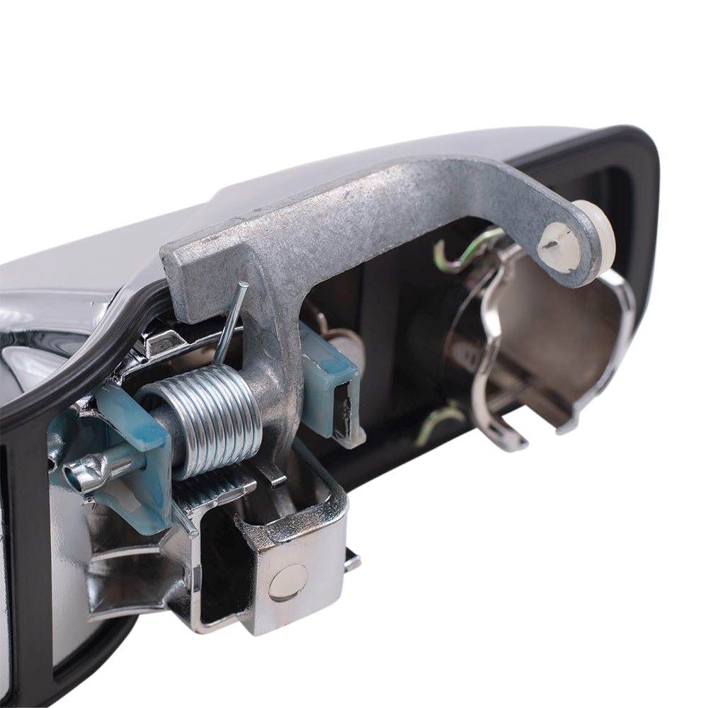 Brock Replacement Passengers Outside Front Chrome Door Handle w/ Keyhole Compatible with SUV Pickup Truck 22738722