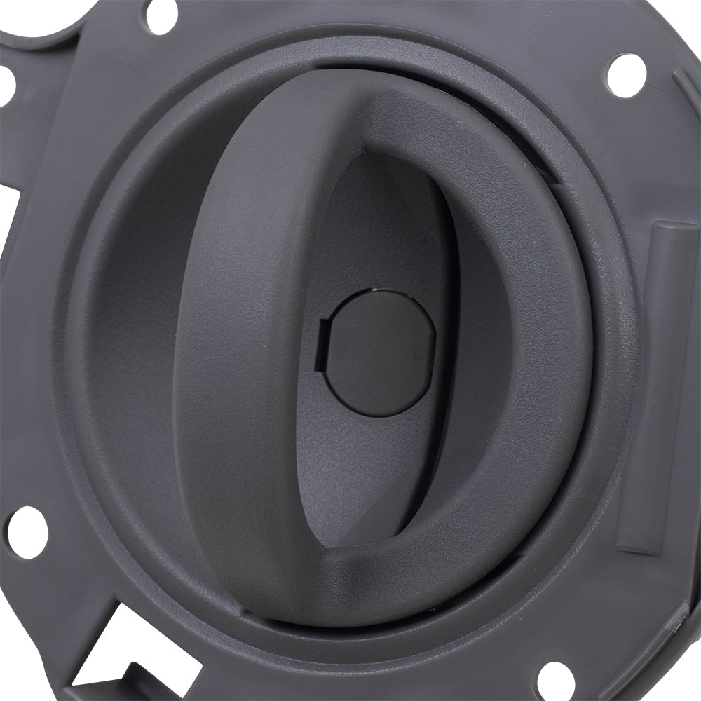 Brock Inside Door Handles for 06-10 Jeep Commander Passengers Set Gray Housing Kits