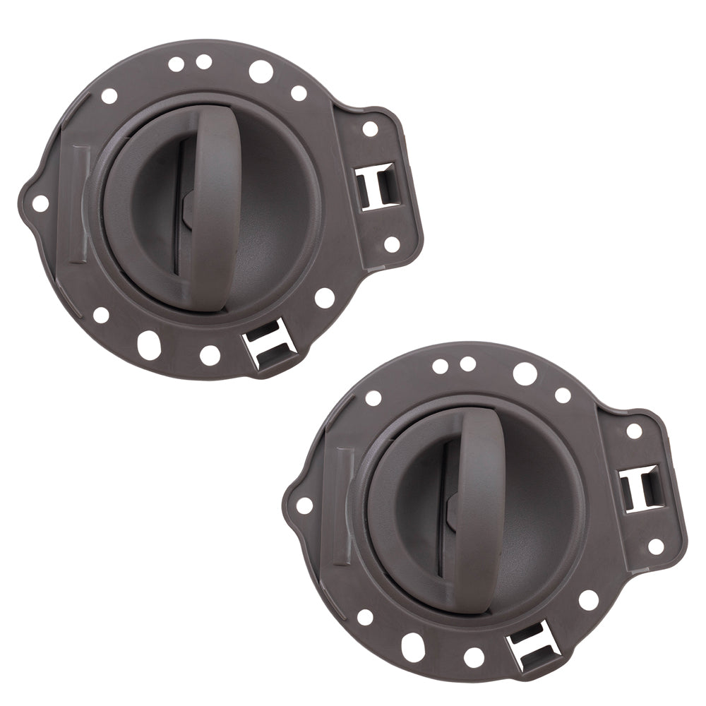 Brock Replacement Drivers Set Inside Interior Khaki Door Handles with Housing Repair Kits Compatible with 06-10 Commander SUV