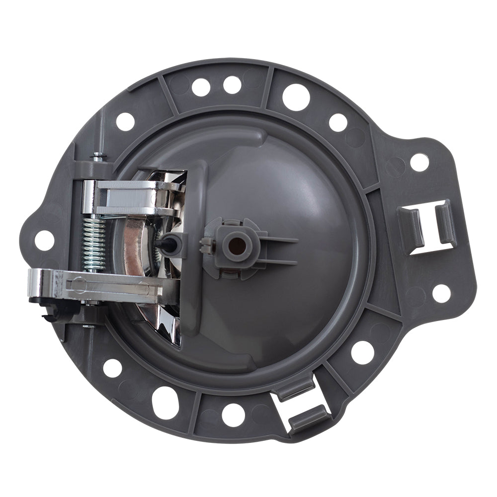 Brock Replacement 4 Piece Set Inside Interior Chrome Door Handles with Gray Housing Repair Kits Compatible with 06-10 Commander SUV 1PF111DVAA 1PF101DVAA