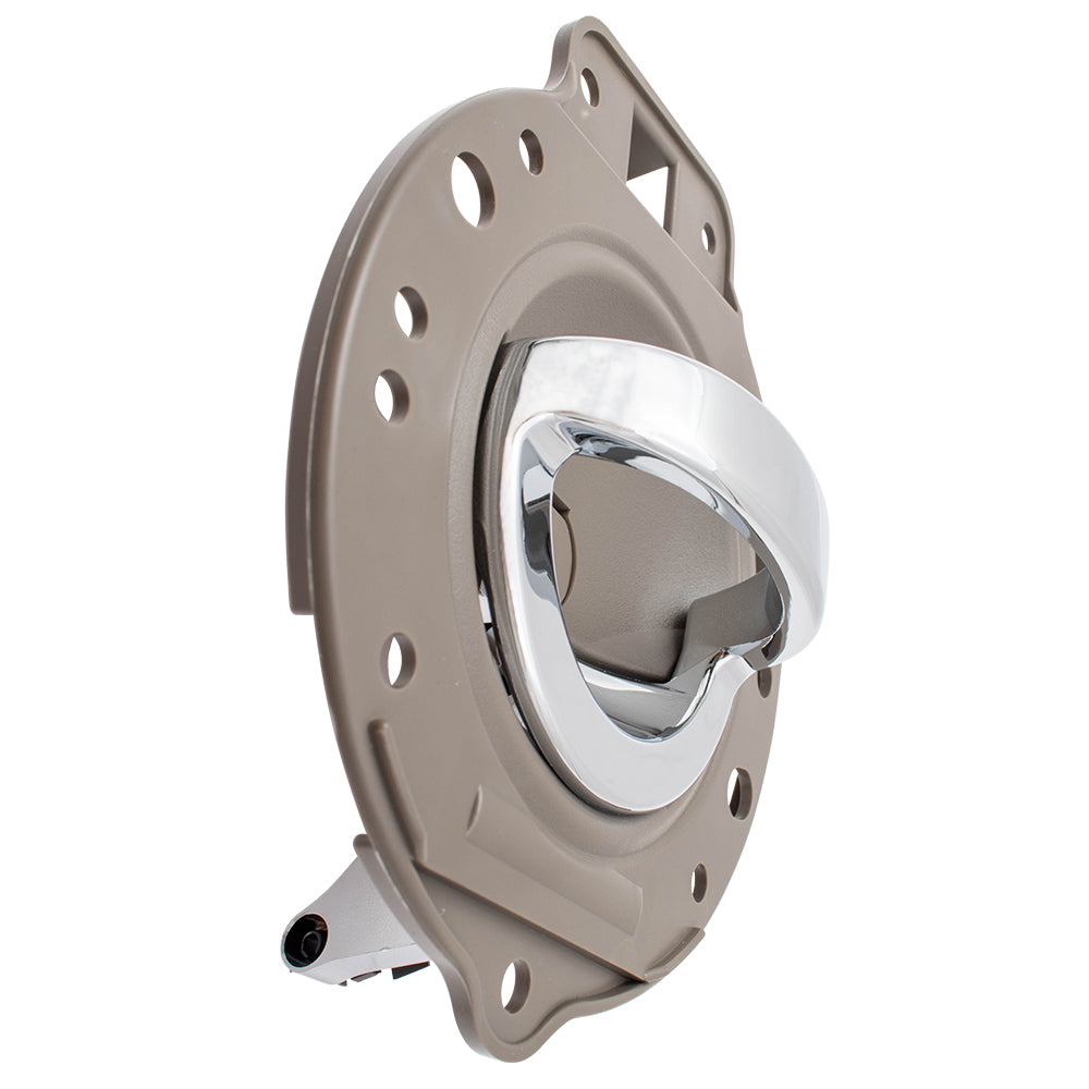 Brock Replacement 4 Piece Set of Inside Interior Door Khaki Housing with Chrome Handles Compatible with 06-10 Commander SUV 1PS47BD1AA 1PS46BD1AA