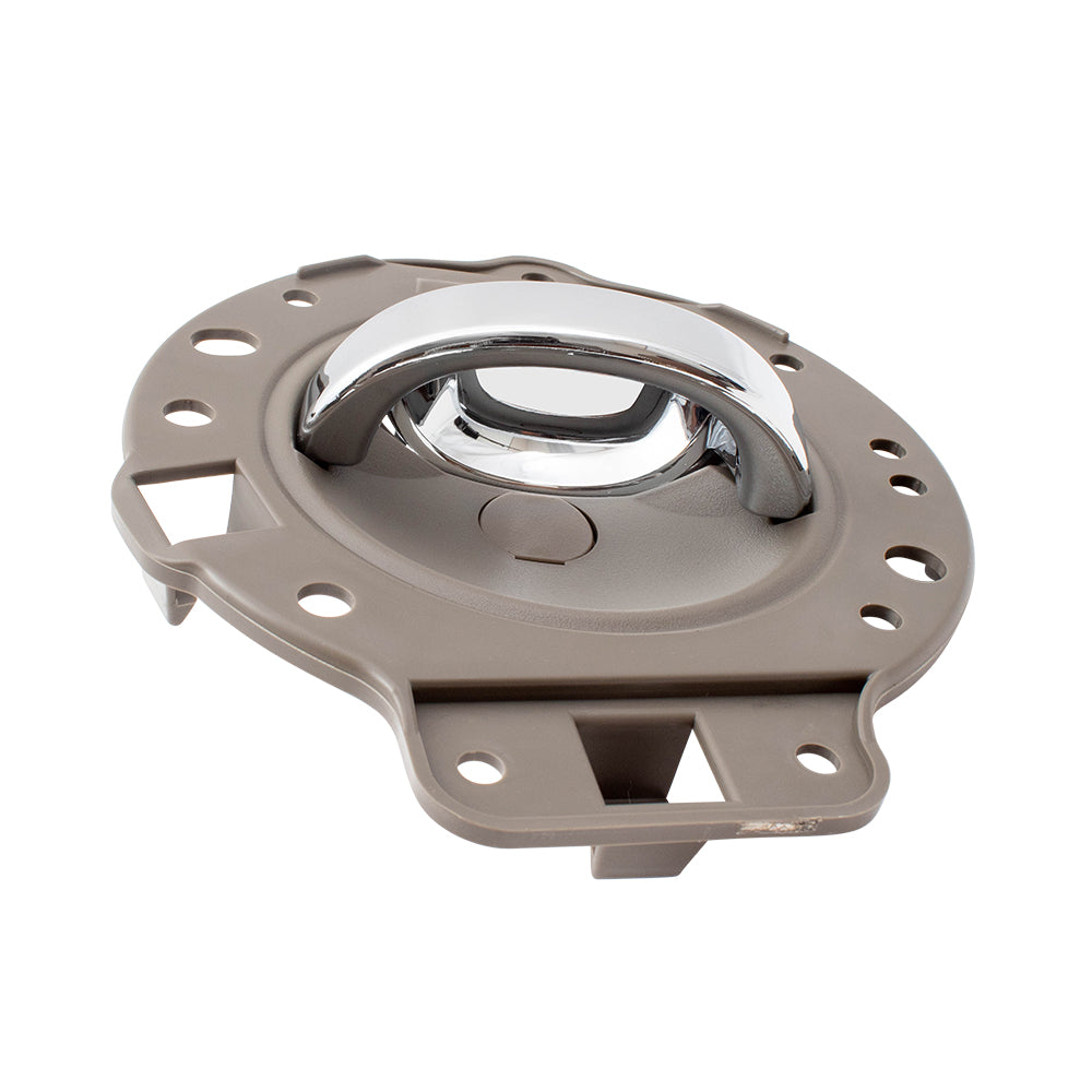 Brock Replacement 4 Piece Set of Inside Interior Door Khaki Housing with Chrome Handles Compatible with 06-10 Commander SUV 1PS47BD1AA 1PS46BD1AA