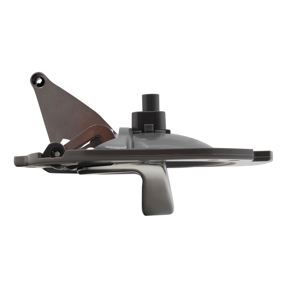 Brock Replacement Drivers Set of 2 Inside Interior Satin Chrome Door Handles & Gray Housing Repair Kits Compatible with 05-07 Liberty SUV 1AE111D5AAK