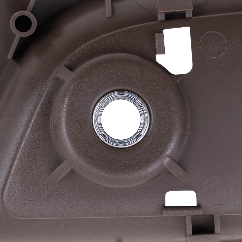 Brock Replacement Drivers Front Inside Interior Door Handle Chrome Lever with Cashmere Housing Compatible with Silverado Sierra Escalade Suburban Tahoe Yukon 15947938