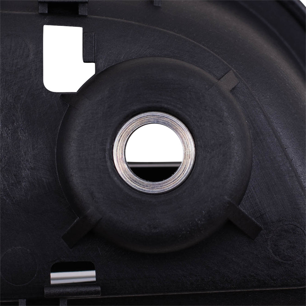 Brock Replacement Passengers Rear Inside Interior Door Handle Chrome Lever with Black Housing Compatible with Silverado Sierra Escalade Suburban Tahoe Yukon 15939084