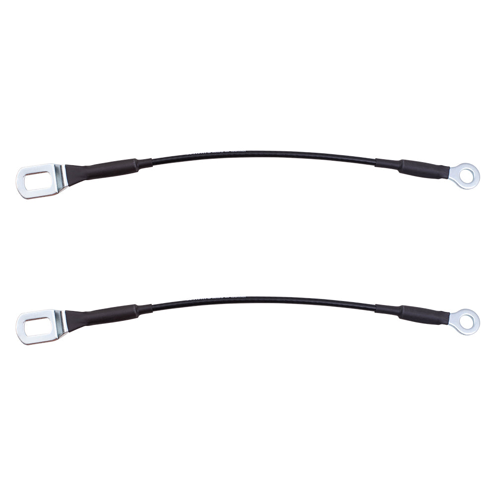 Brock Replacement Pair Set Rear Tailgate Liftgate Cables with Hardware Compatible with 95-04 Tacoma Pickup Truck 65770-04030