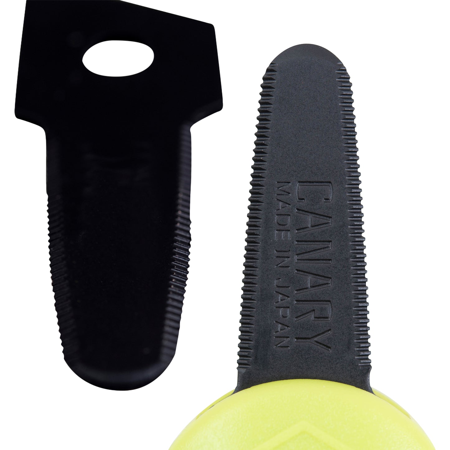 Canary DC-20F PS2 Box Cutter - Retractable Double Edge Utility Knife With Rounded Tip - 1 Inch Serrated Stainless Steel Blade With Teflon Non-Stick Coating With Canary DC-15-BF Replacement Blades